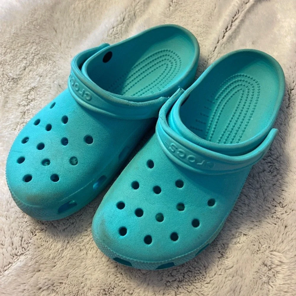 SOLD - Turquoise Crocs - Picture 1 of 7